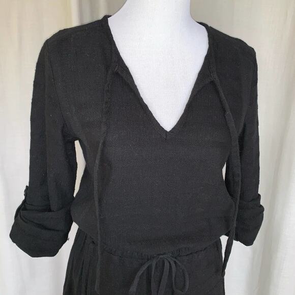 Lou & Grey 100% Cotton Roll-tab Sleeve Dress Sz XS (Fits Sz 6 Perfectly) - Picture 4 of 7
